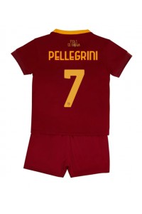 AS Roma Lorenzo Pellegrini #7 Babyklær Hjemme Fotballdrakt til barn 2022-23 Korte ermer (+ Korte bukser)